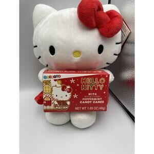 Hello Kitty Sanrio Holiday *9 Inch* Plush with Peppermint Candy NEW With Tags
